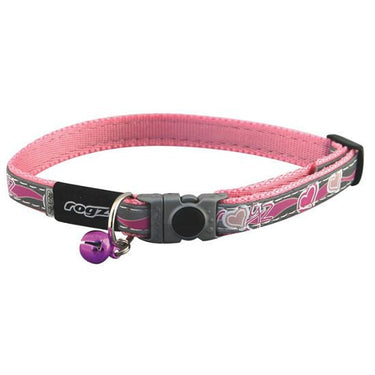 Rogz Night Cat Collar - BLACK OS